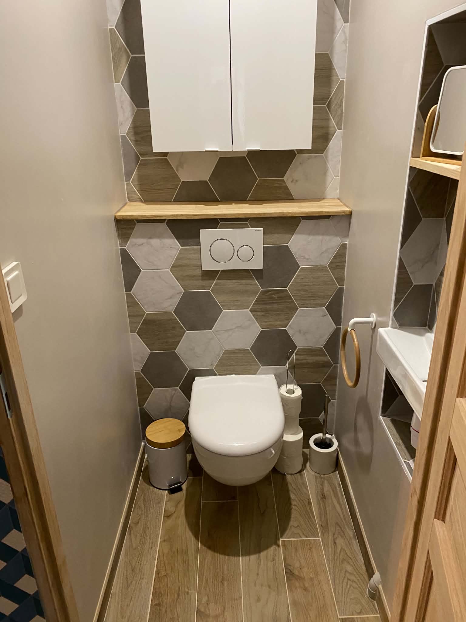 Rénovation salle de bain avec carrelage
