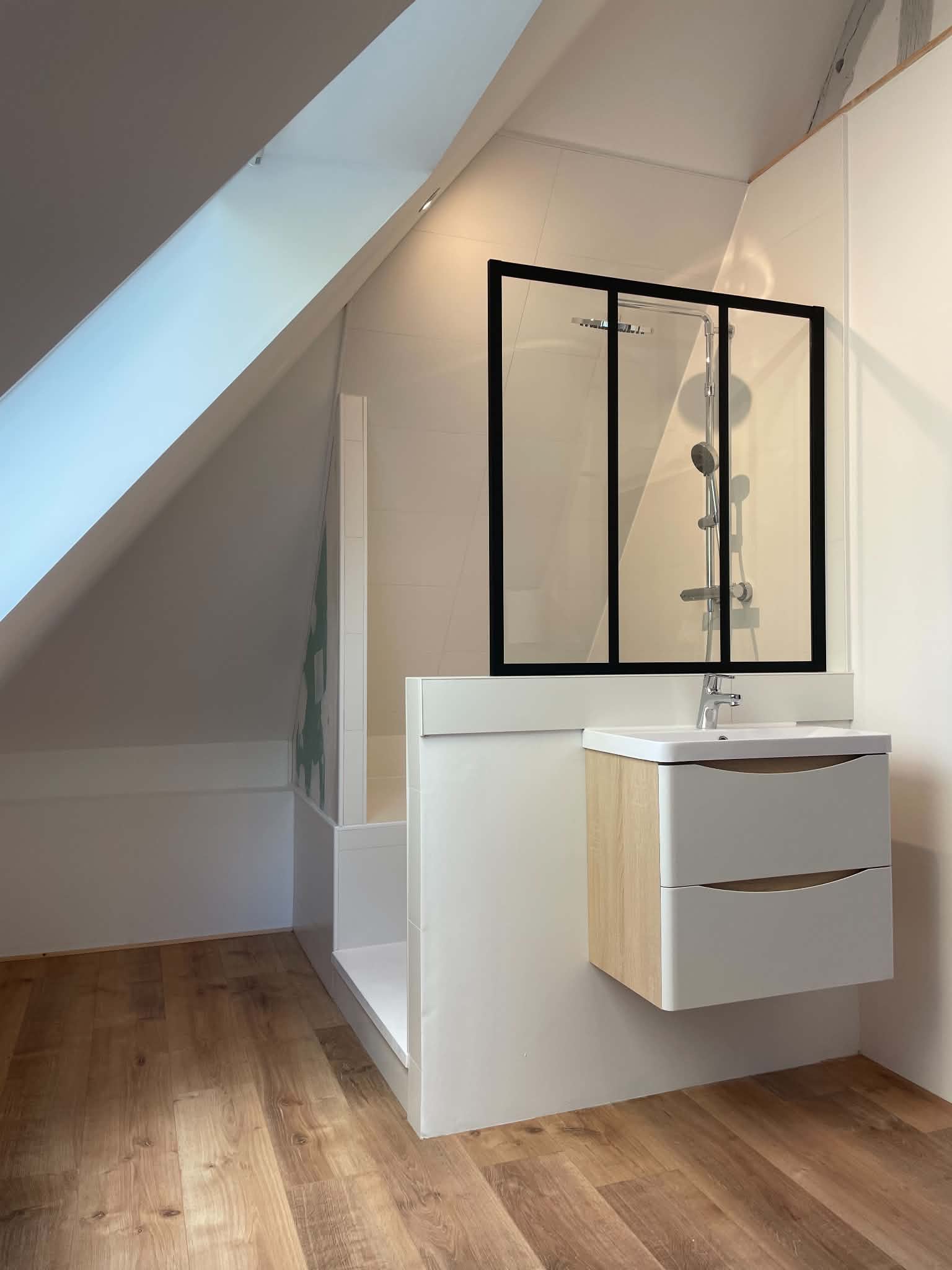 Réalisation salle de bain optimisée